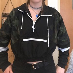 Camo cropped jacket